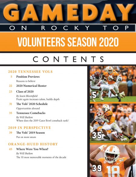 Gameday on Rocky Top College Football Preview Magazine - Table of Contents 1